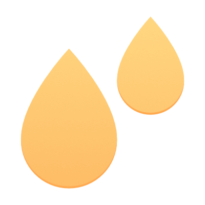 An icon of a droplets